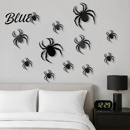 Halloween Gift for Friends 3D Bats Wall Decor Black Bat Stickers Waterproof Plastic Decals Scary DIY Room Decal Indoor Party Supplies Decorative