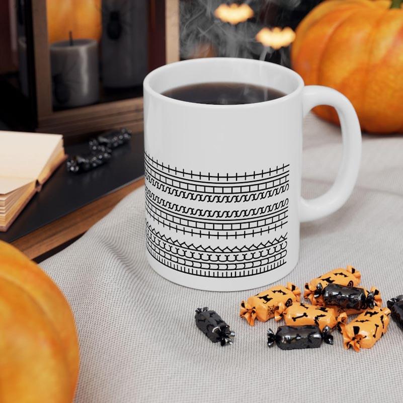 "mă menții sănătos la minte" Cană de cafea ceramică de 11 oz Cană amuzantă unică pentru prieteni, familie și colegi Cadou cană modernă pentru iubitorii de cafea