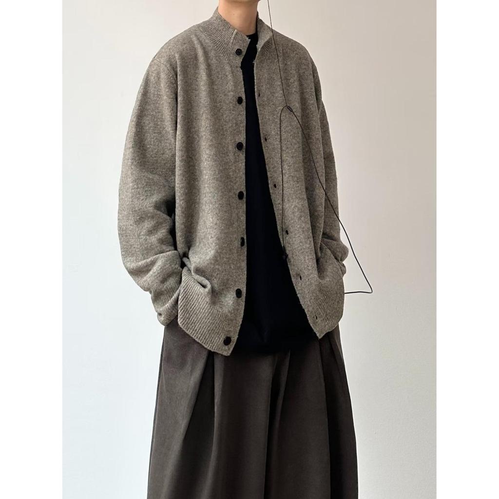 Unisex Trendy Retro Loose-Fit Cardigan Sweater for Autumn