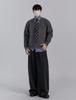 Men's Casual Knit Sweater Coat: Trendy Frayed Faux Two-Piece Design for Autumn/Winter, American Brand, Lazy Style.