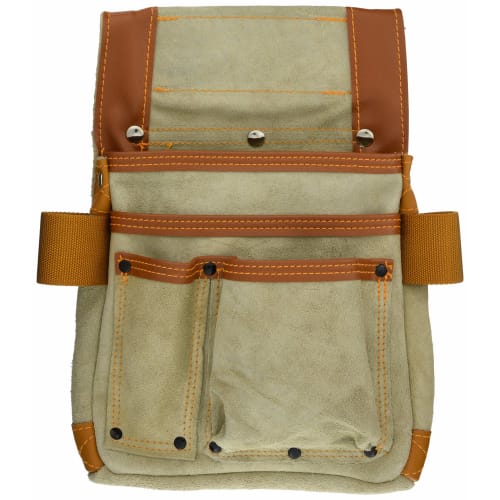 

Bigman Delma Leather Nail Bag with Tool Holder, Medium, PK-916