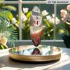2D Flat Aluminum Memorial Day-Themed Wall Decor Red Poppy and Sheaf of Wheat Design Commemorative Gift 7.87 Inches X 7.87 Inches Suitable for Cafes