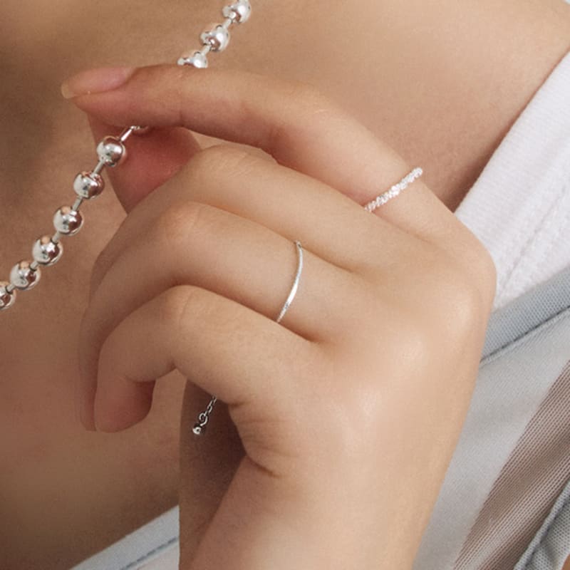 

TOU [Silver 925] WAV403 Wave Sillhouette Ring NONE