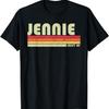 JENNIE Nom Cadeau Personnalisé Rétro Vintage Années 80 Années 90 T-Shirt Anniversaire