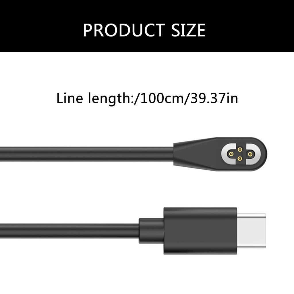 USB 4Pin Magnetic USB Charging Cable Fast Charge Cord Converters for SHOKZO penSwimPro S710 Bone Conduction Earphone