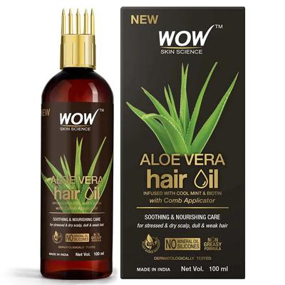 Wow Skin Science Aloe Vera Haaröl, 100 ml