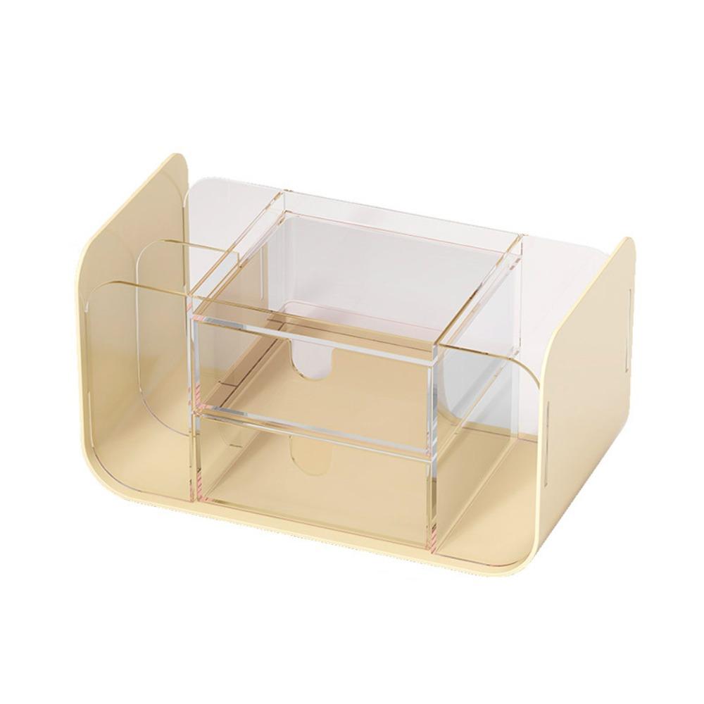 

Drawer Pen Container Multi Grid Makeup Brush Holder Durable Stationery Storage Box School