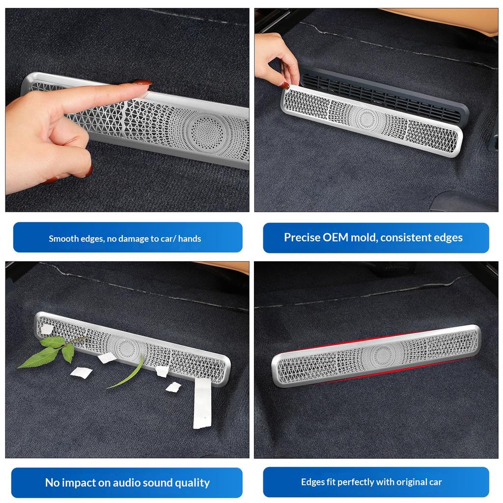 For Zeekr 9X 2025-2026 Under Seat AC Vent Cover Dust Proof Protector Mesh Grid Outlet Guard Anti DebrisGood product