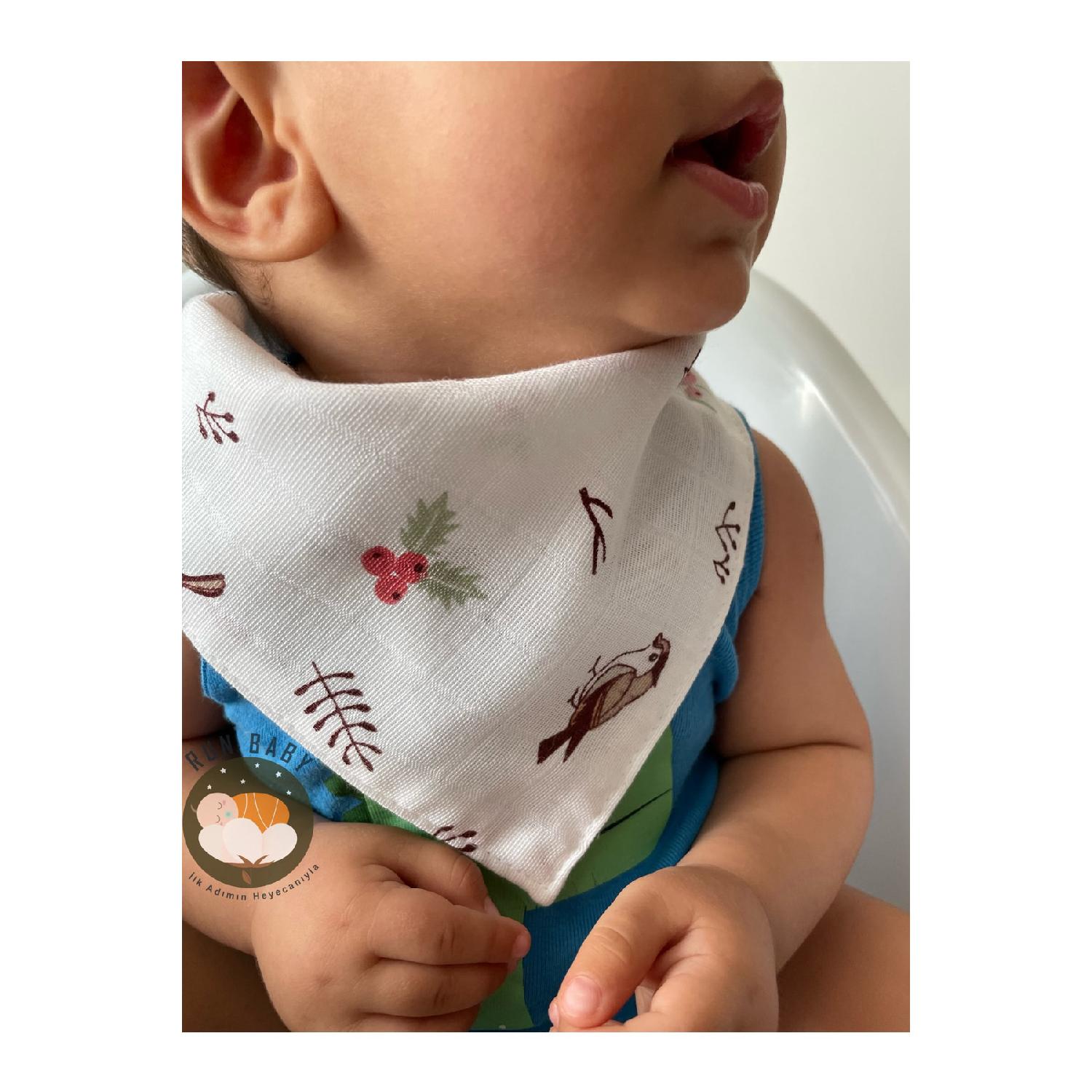 

100% органічна бавовняна двошарова муслінова тканина з двома застібками