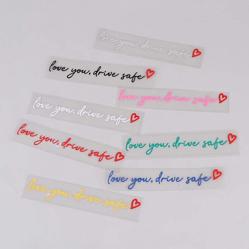 Love You Drive Safe Car Mirror Stickers Affectionate Reminder Heartfelt Safety Reminder For Women Drivers Car Interior Sticker