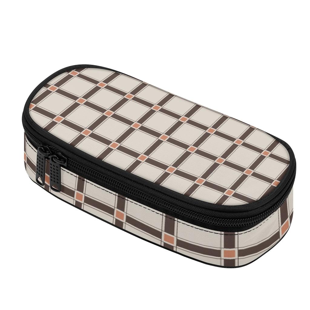 Pen Case Multi Compartment 300D Polyester Smooth Zipper with Main Pocket Mesh Layer and Removable Pen Divider for Boys Girls