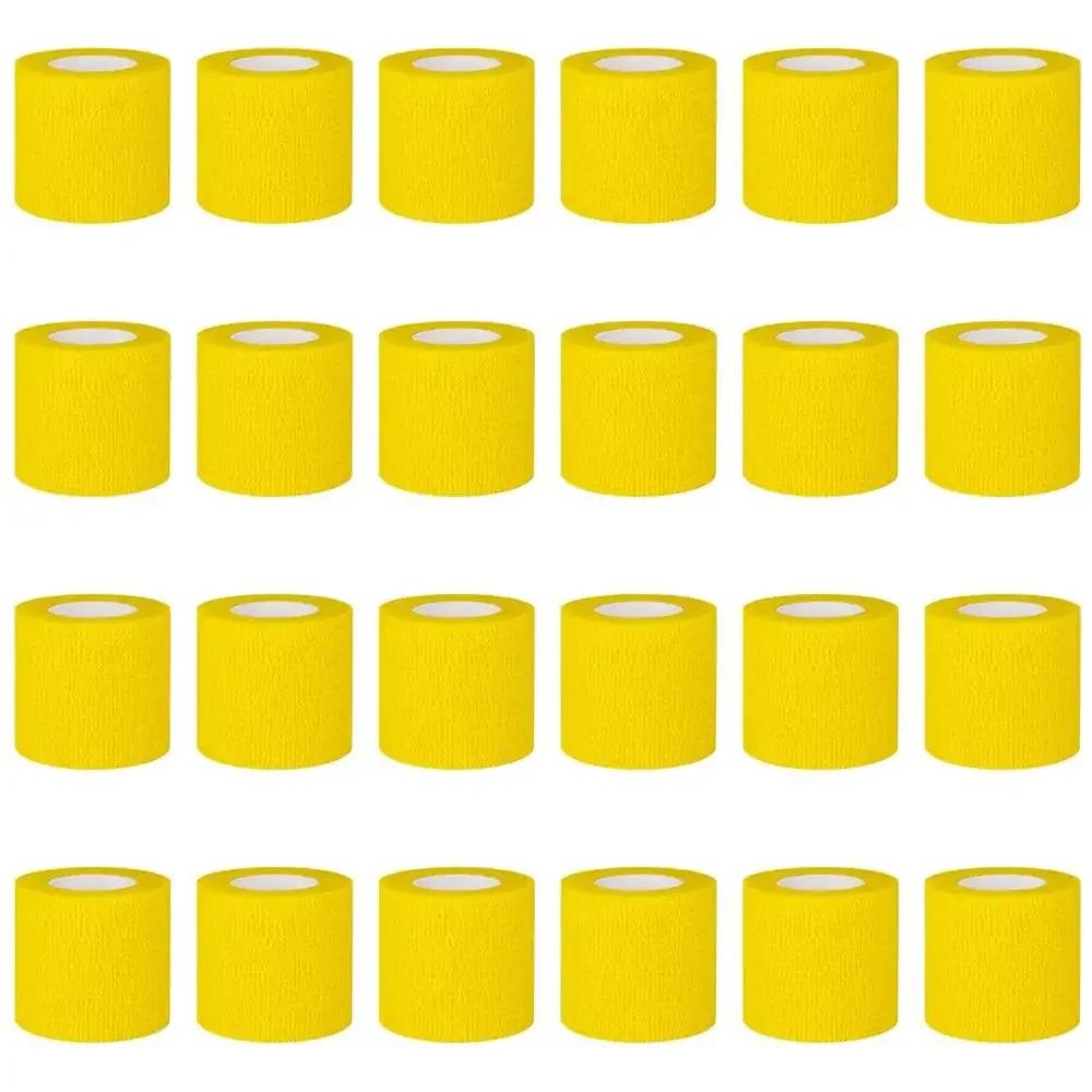 

Wholesale 24 rolls Elastic Cohesive Bandage Self Adhesive Bandage Wrap Breathable Self Adherent Wrap for People & Pets Athletic 24PCS 5CM X 4.5M