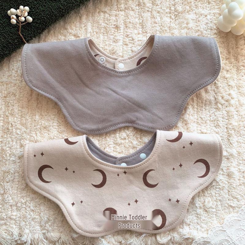 Korean Petal Baby Bib: Reversible, Anti-Vomit, All-Season Neck Scarf