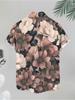 Men's Casual Shirt, Short - Sleeved Floral Design, Polyester Material, Mixed Color, Multiple Specifications Available, Suitable Daily Wear, Stylish