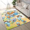 Cartoon Pocket Monsters Squirtle Print Carpet for Living Room Bedroom Kid's Room Home Decor Area Rug Playing Mat Luxury Gifts