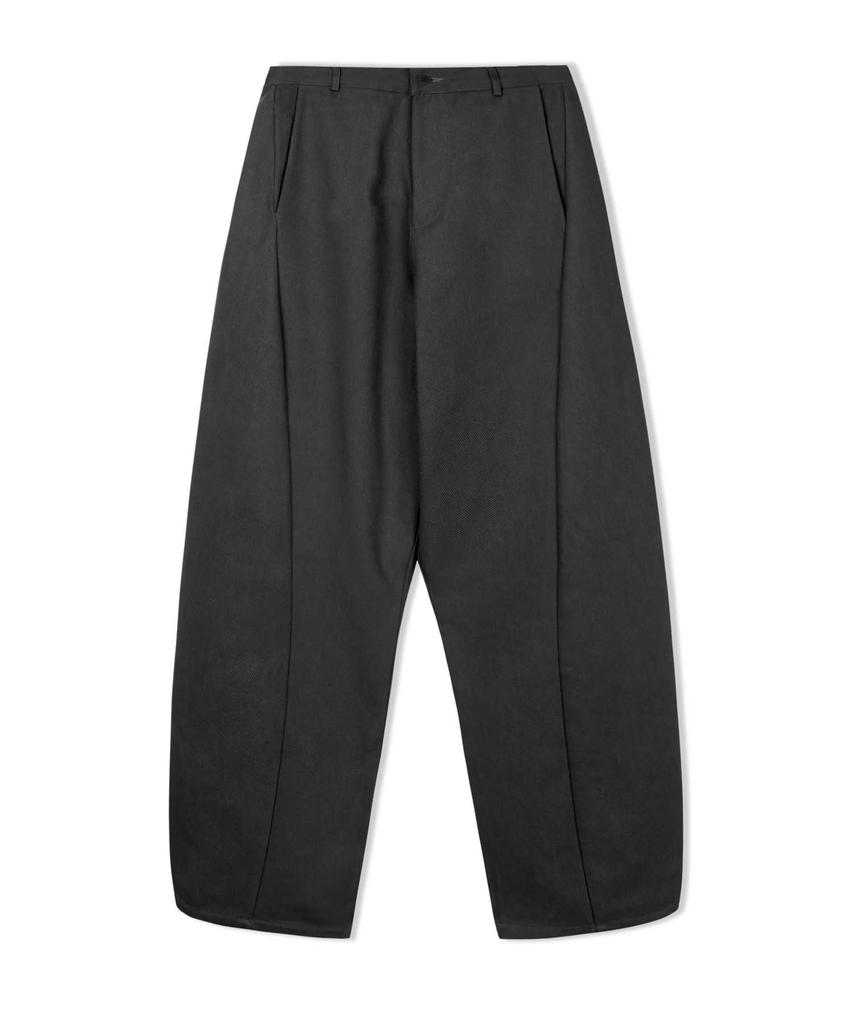Descheuis Curved Wide Cotton Denim Pants [Black]