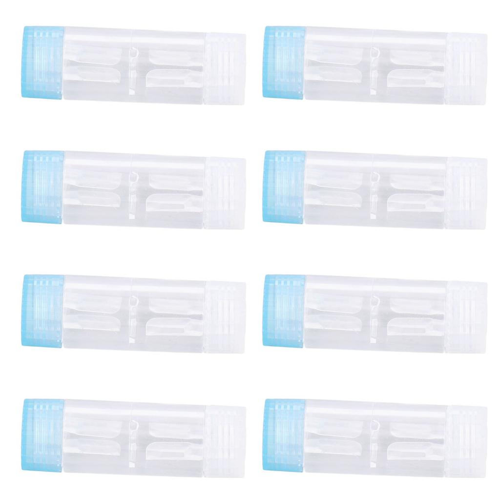12PCS Contact Lens Case Transparent Portable ABS Contact Lens Box for Teen Travel Outdoor Daily Use