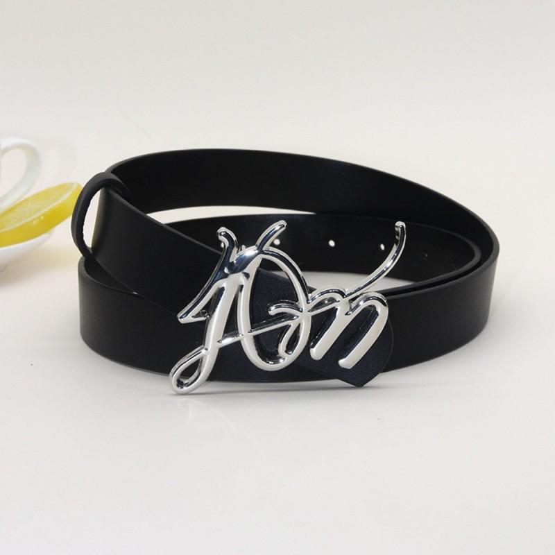 

Pu Black Contemporary Belt With Simple Design For Trendy Casual Fall Fashion