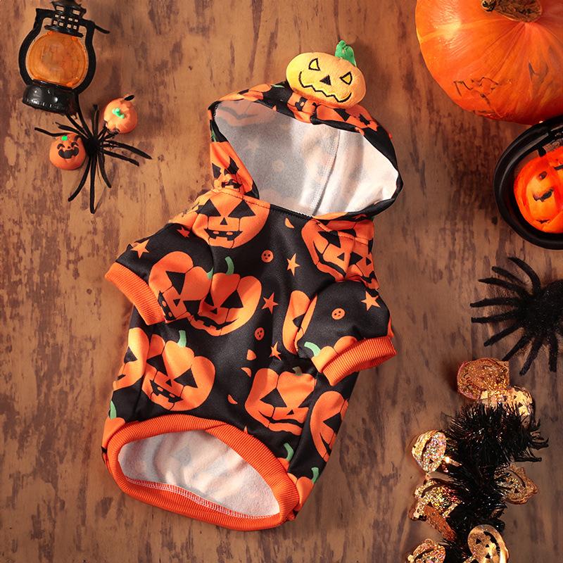 Halloween Dog Costume Funny Dog Clothes Terror Spider Skull  Pet Dog Dress Puppy Jumpsuit Chihuahua Bichon Dachshund Dog Outfits