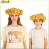 Cheese Cake Hat Costume Accessory Sponge Birthday Party Role Play Headwear for Cosplay Stage Performance