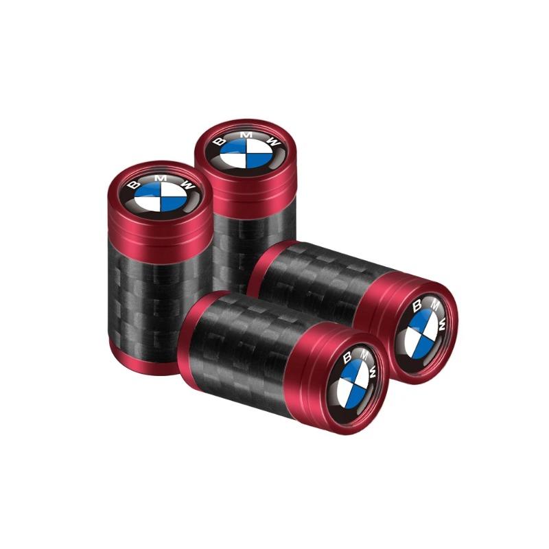 4 Stück Rad-Reifenventilkappen Auto-Reifenventilschaftabdeckung Außendekorzubehör Für BMW M M3 M5 F10 F30 F20 E28 E36 Performance X1 X2
