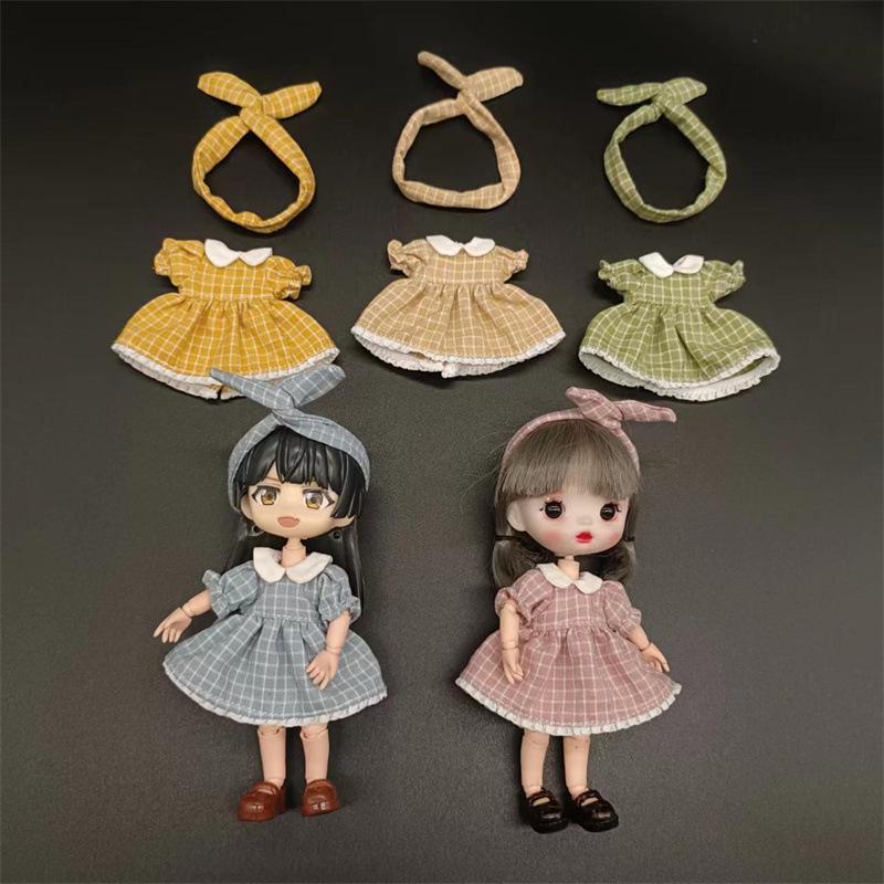 

OB11 Doll Clothes Set: Summer Bow Dress & Skirt for 12 Points BJD