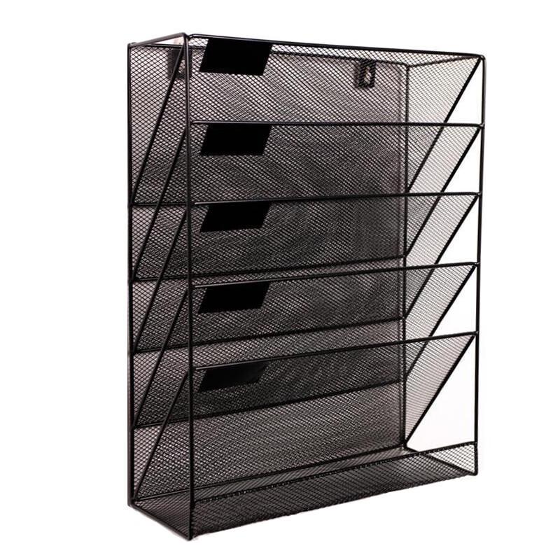 COUVEZI Wall-Mounted 5-Tier Mesh File Organizer