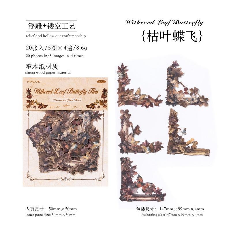 

20pcs/lot Memo Pads Material Paper The Wooden Years Journal Scrapbooking paper Card Background Decoration Paper