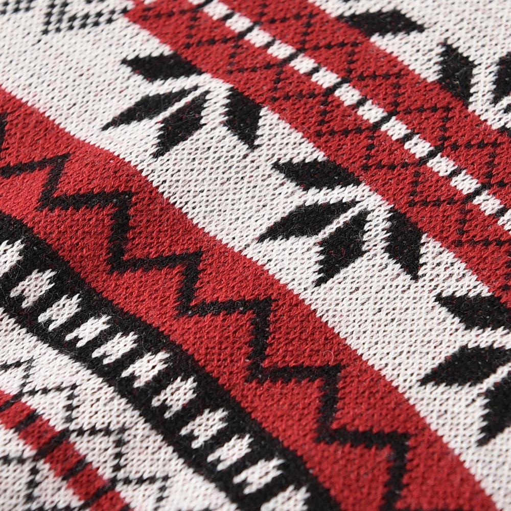 Женский уродливый рождественский свитер — Свитера для женщин XXL серый/красный — фото 4