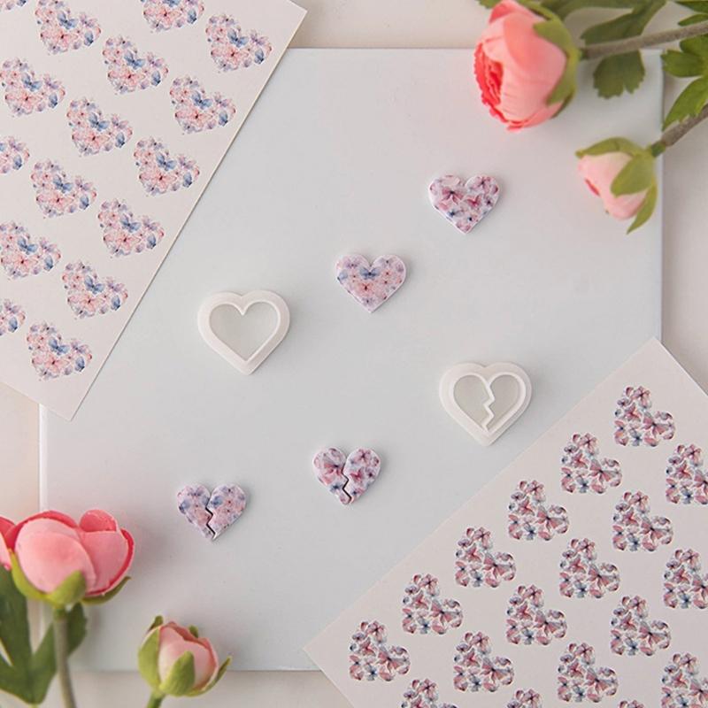 Water Soluble Clay Transfer Paper for Clay Earrings