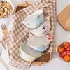 Factory Direct Lelyi Ins Cartoon Cute Girlish Ceramic Bowl High-value Fresh-style Cereal Bowl