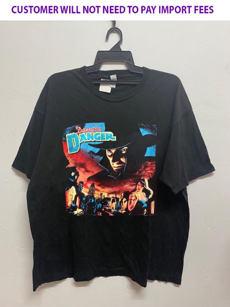 Vintage Danger Danger Band Naughty Tour 1990 Shirt Black S5XL HK029 Unisex T-Shirt M