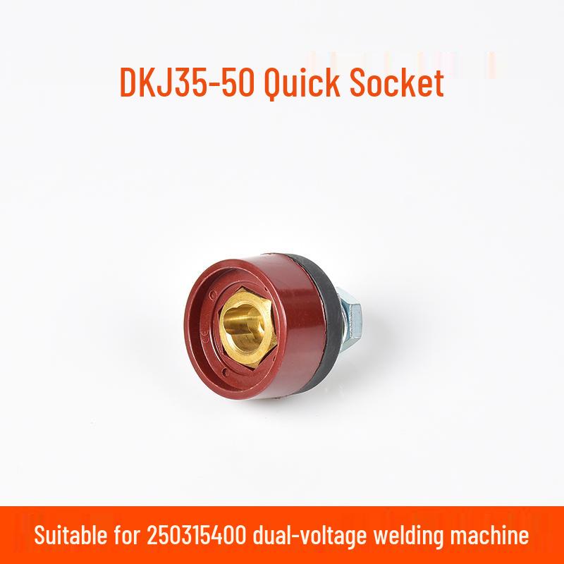 Europäisches Schnellkupplungs-Schweißkabelsatz: Reine Kupfer DKJ10-25 Stecker & Buchsen