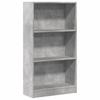 Bookshelf Concrete Grey 60 x 24 x 109 cm Engineered Wood