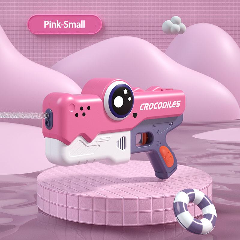 

Милый крокодил, автоматический электрический водяной пистолет, летний игрушечный пистолет, пляжный уличный водный бой, игрушки для мальчиков, подарки для взрослых, игра в воду Pink S