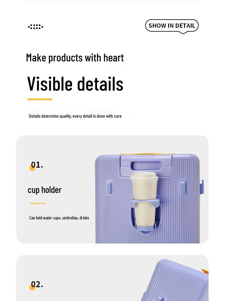 Evrensel Tekerlekli ve Şifreli Kilitli Ekstra Büyük 26 İnç Öğrenci Tekerlekli Çanta - Kalın, Dayanıklı ve Sağlam