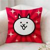 The B-Battle Cats Cute Pillow Case Pillowcase, Double-Sided Printed, Sofa Cushion, Bedroom Headboard Pillow