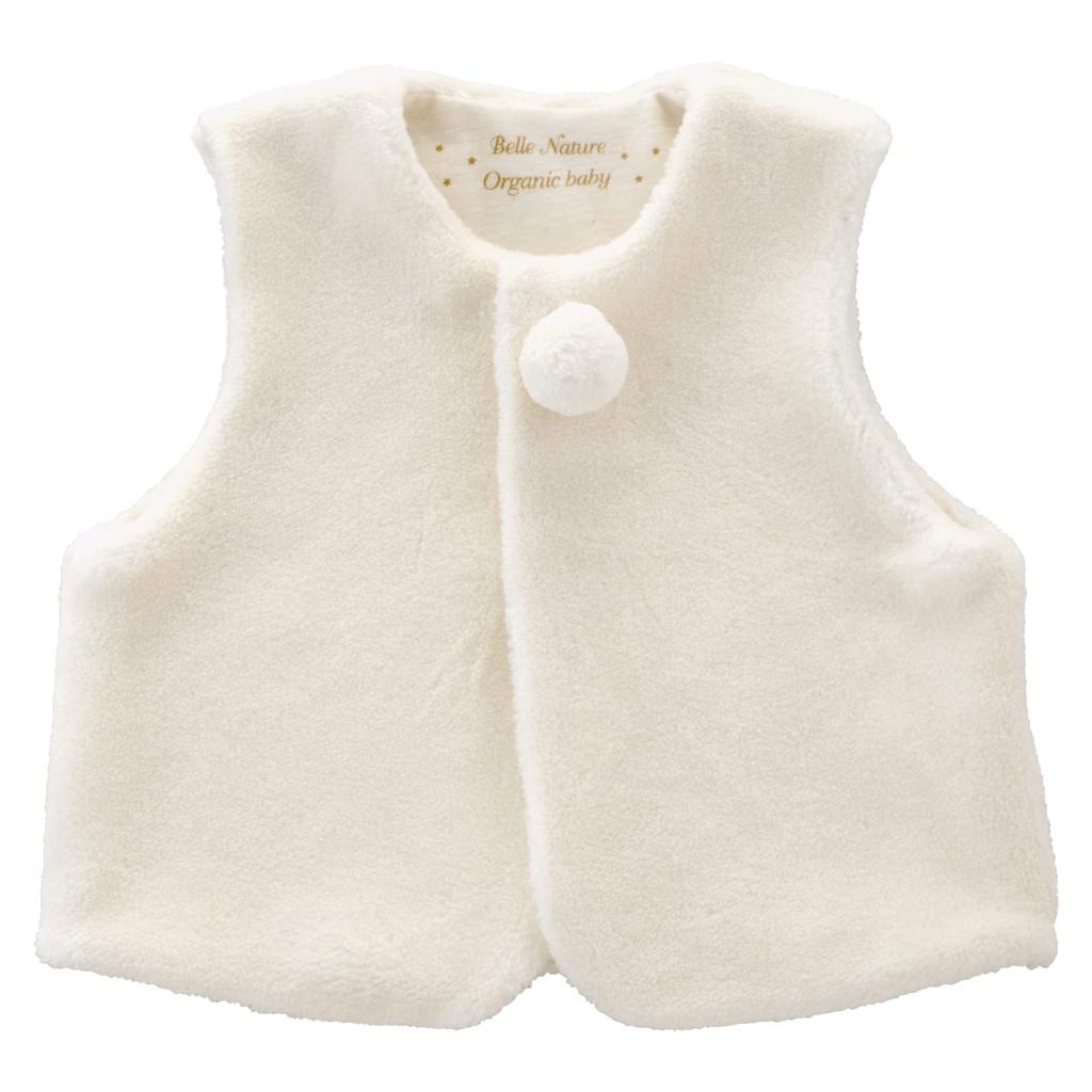 Baby Castle Größen Bio Berna Made in Japan Weste, 70-80, Baumwolle, Pelz,