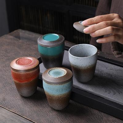 Ceramic Master Cup Coarse Pottery Tea Cup Creative Teacup Small Teacup Single Cup Retro Teacup