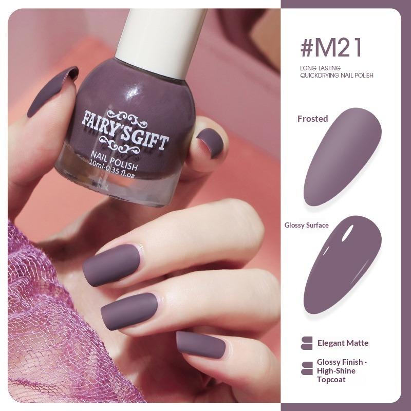 Colorful Nail Polish Matte, Long-lasting, Non-peelable, Quick-drying, Matte Nail Polish