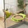 Stainless Steel Bird Food Container Durable Hanging Bird Bowl Bird Feeding Dish  Parrot Cage