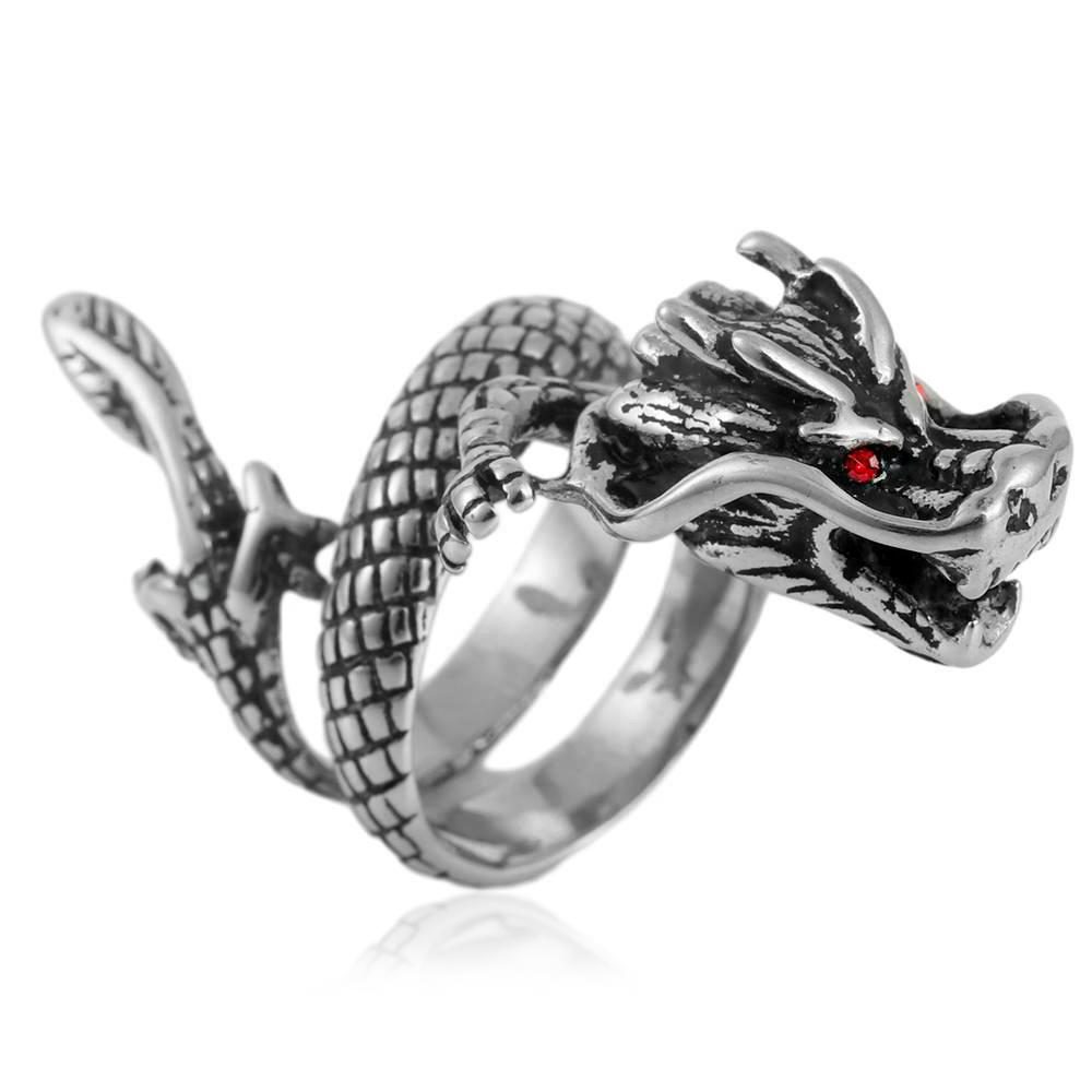 European and American Jewelry, Dragon Rings, Retro Trendy Men s Accessories, Animal Rings. No. 7