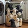 Quilted Laundry Basket Large Capacity with Handles Organizer Foldable Soft Storage Box for Nursery Bedroom Laundry Room