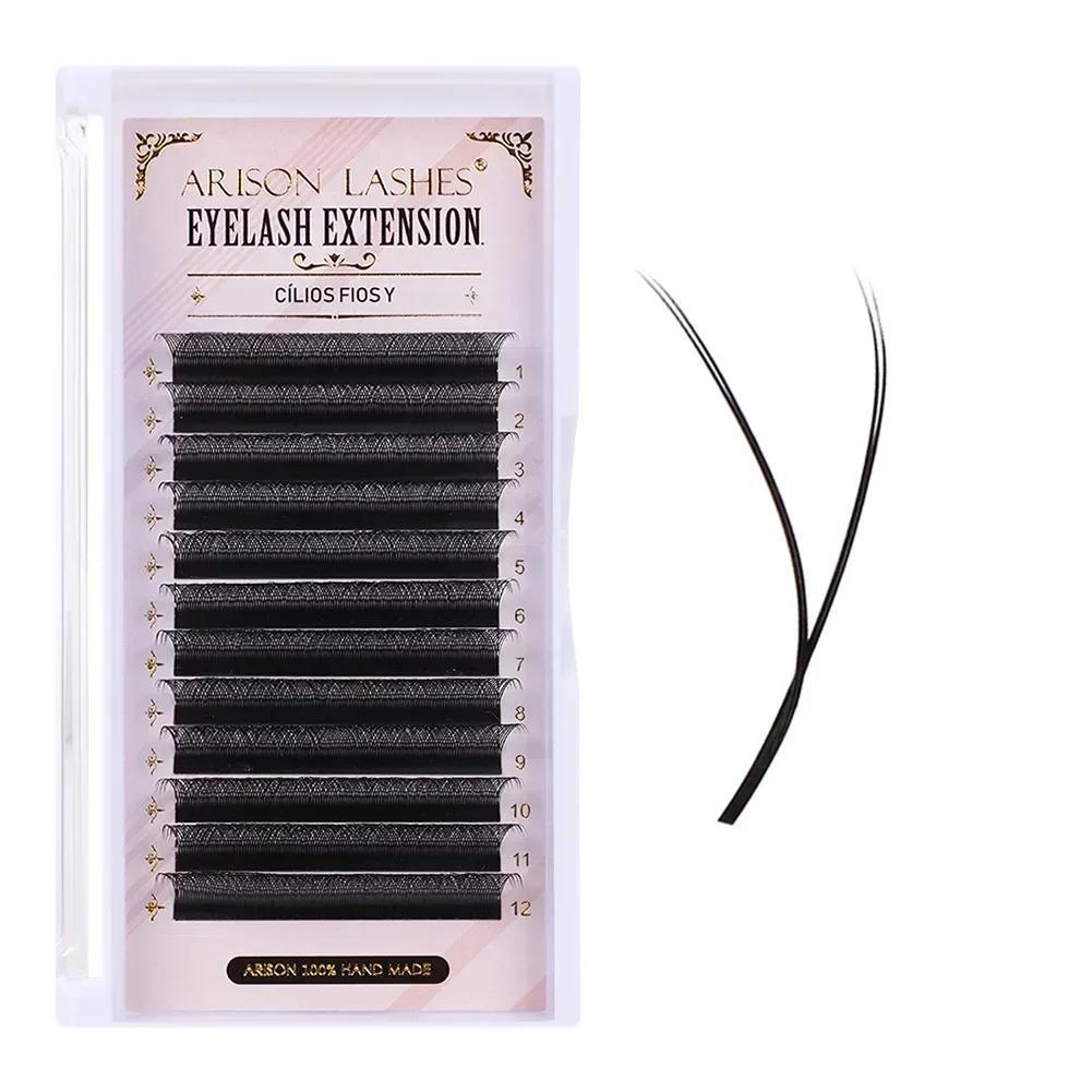 ARISON Lashes W 5D/4D/3D Eyelashes Extensions Premade Volume Easy Fan YY Lash Natural Soft False Eyelash For Custom Logo