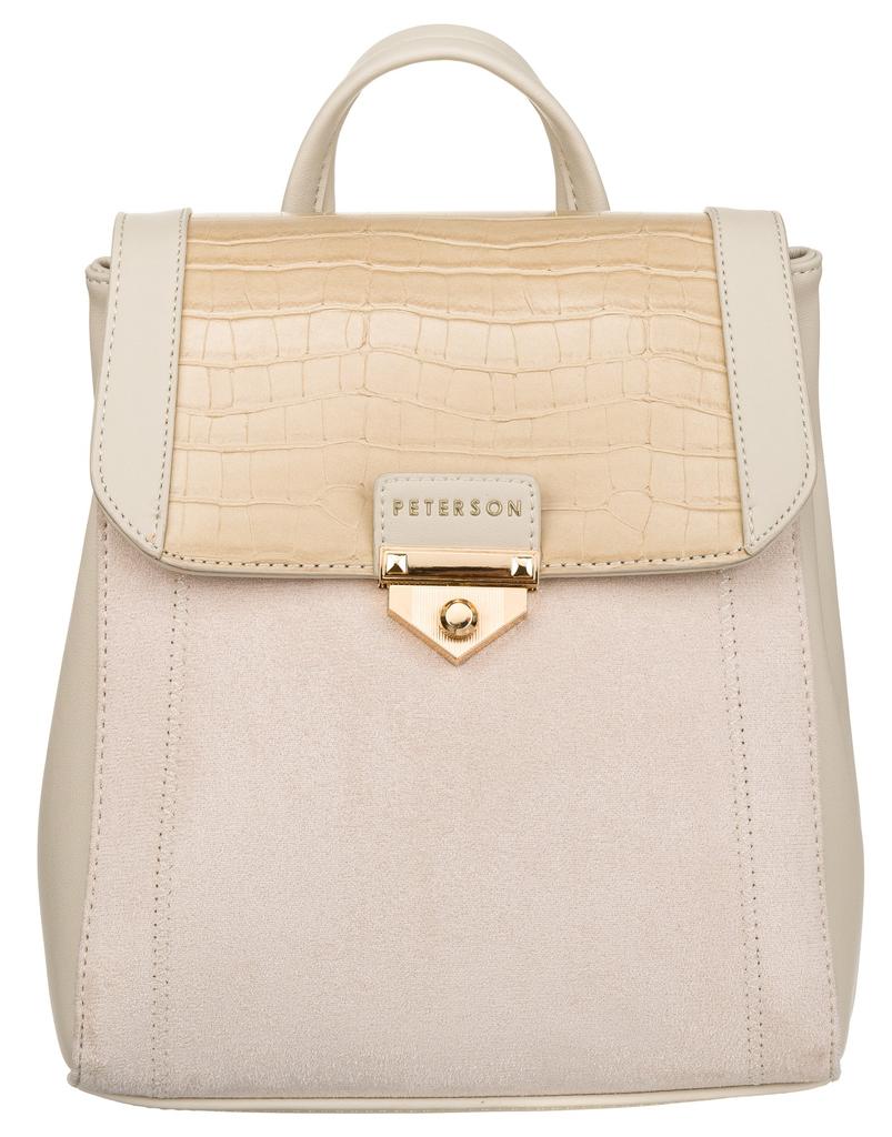 Women's backpack PTN PLEC-ALE-1-0296 Baige