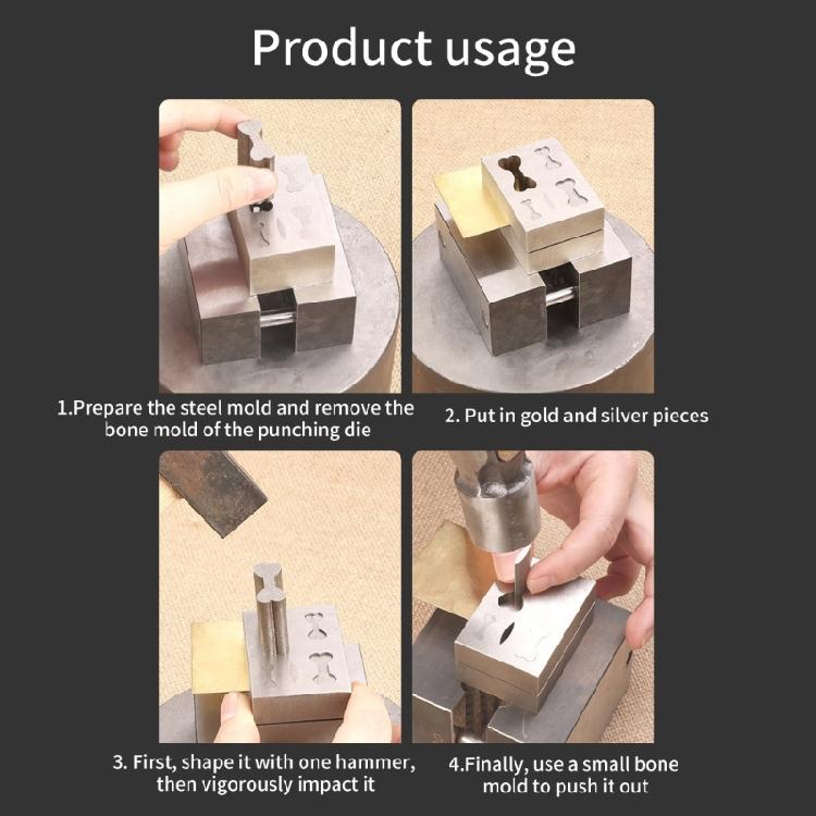 Craftsmanship Steel Molds Jewelry Clasp Punching Tool Necklace and Bracelet Making Tool Necklace Clasp Die Cutter