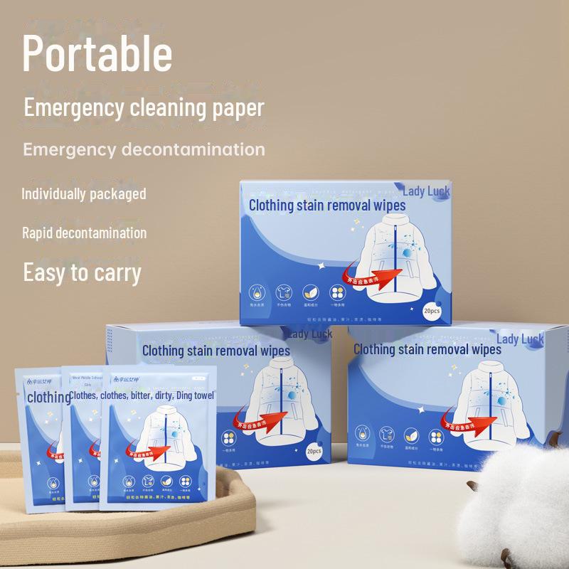 Lucky Goddess Down Jacket Cleaning Wipes - 80-Piece Family Pack for Decontamination Without Water