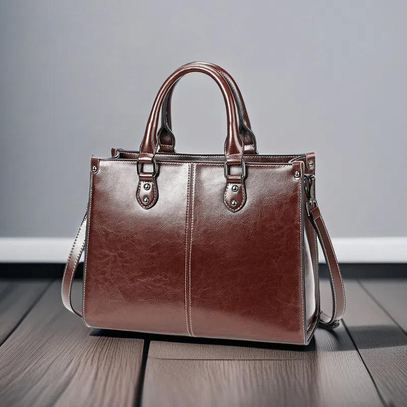 Women's Fashion Genuine Leather Handbags High Quality Luxury Shoulder Bags Ladies Vintage Handbags
