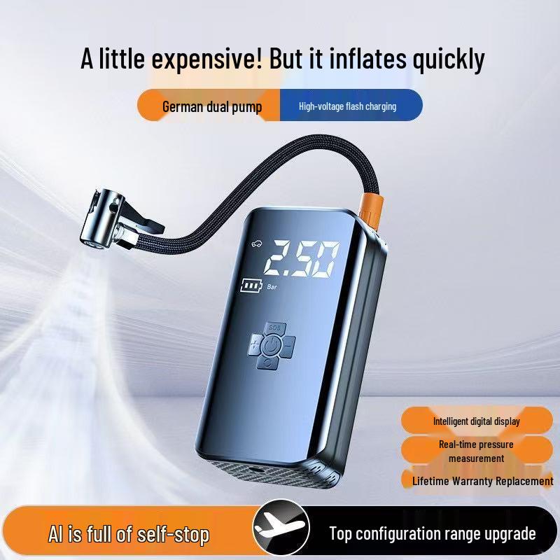 Portable High-Pressure Wireless Car Tire Inflator
