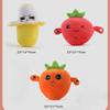 1Pcs Christmas Gift Banana Baby Beat Sensing Creative Fruit Novelty Parent-Child Musical Interactive Piano Toy Plush Doll